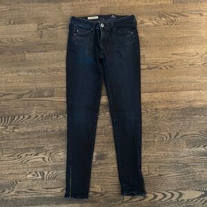 AG skinny ankle zip